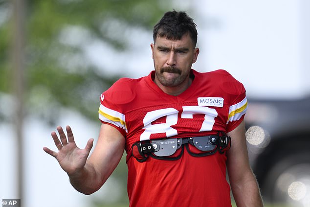 Kelce is currently in training camp preparing for the upcoming NFL season with the Chiefs