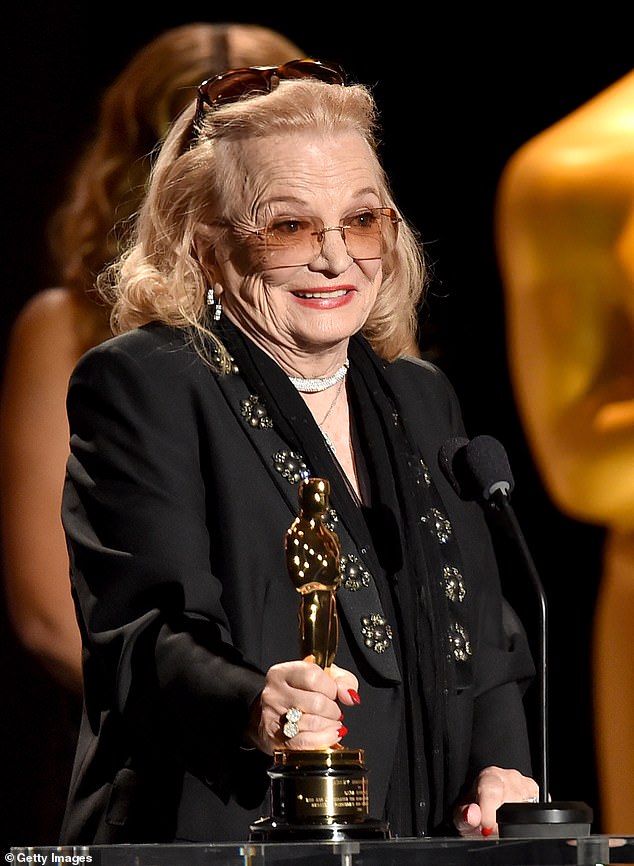 The two-time Golden Globe winner died Wednesday afternoon at her home in Indian Wells, California, TMZ reports; seen in 2015