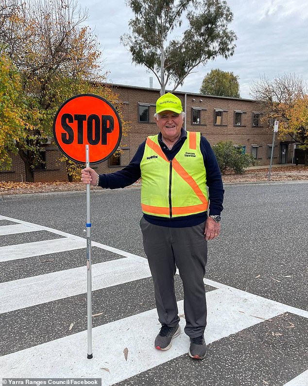 John Goulden, a crossing supervisor at Mount Dandenong Primary School, was reprimanded by Yarra Ranges Council after just one parent complained