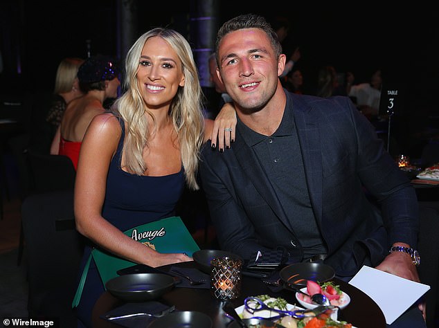 Phoebe was previously married to NRL star Sam Burgess for four years. Both pictured