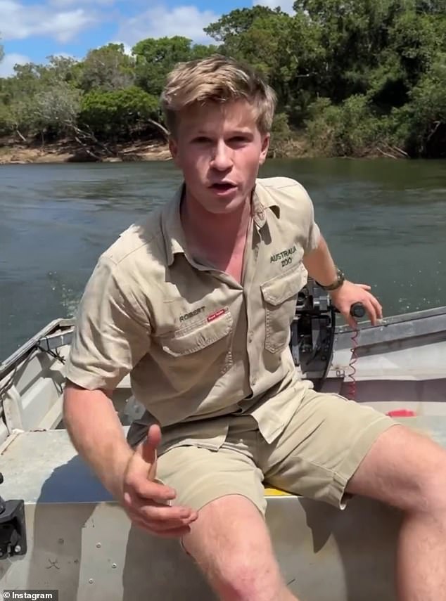 Fans of Steve Irwin said they were moved to tears by Robert's resemblance to the late Crocodile Hunter