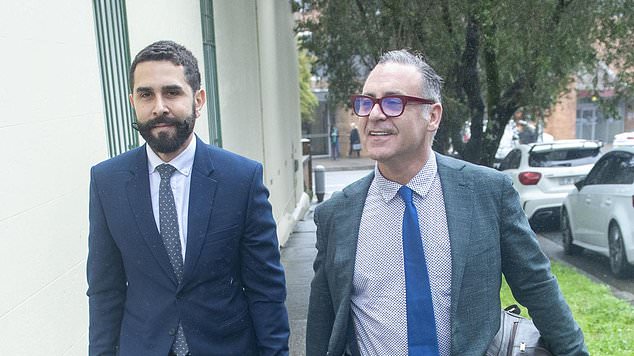 O'Keefe enters court with his new attorney, Jahan Kalantar. Photo: NewsWire/Jeremy Piper