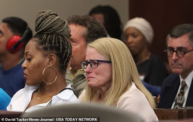 Leann Depa, Brendan Depa's adoptive mother, was seen in court tearfully reacting to her son's five-year prison sentence