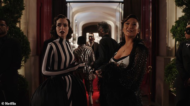 Bridgerton even gets a name when Emily is talking to her best friend Mindy Chen (Ashley Park) at the ball, when they see a carriage rocking in the background