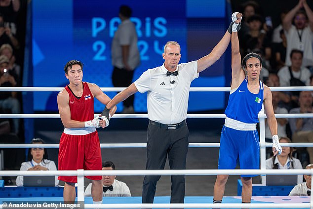 The 25-year-old defeated Thailand's Janjaem Suwannapheng (left) to reach the Olympic final