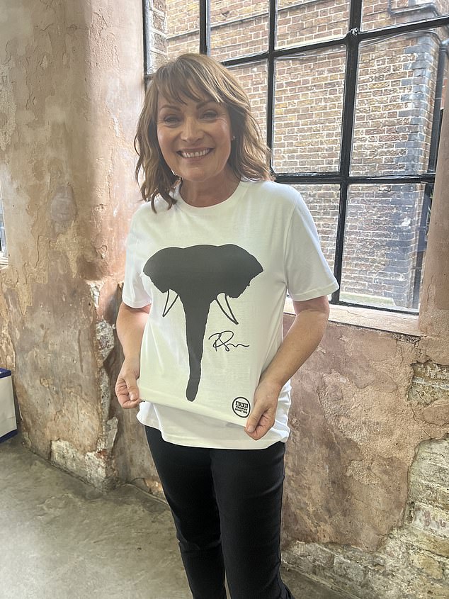 Lorraine has also jumped on the hype and proudly wore her campaign T-shirt