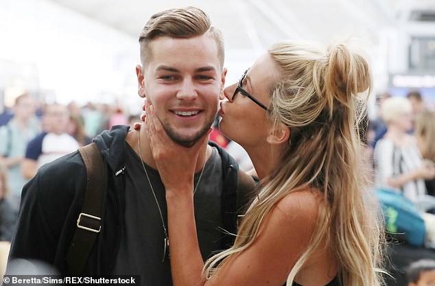 Olivia ended the third series of Love Island in third place with Chris Hughes (pictured), after starting her journey with Geordie Shore's Sam Gowland