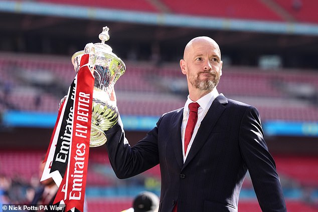 Ten Hag signed a one-year contract extension last month after winning the FA Cup