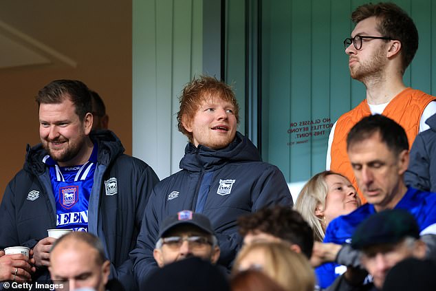 The 33-year-old is regularly seen at Portman Road supporting his boyhood club