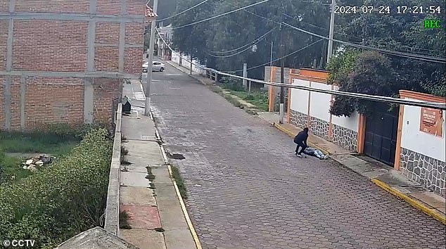 The wounded gang member returned to the scene of the crime to check on his brother after he was shot, moments after the group opened fire on the home of a war veteran with whom they had been arguing in the Tlaxcala municipality of Totolac on July 24.