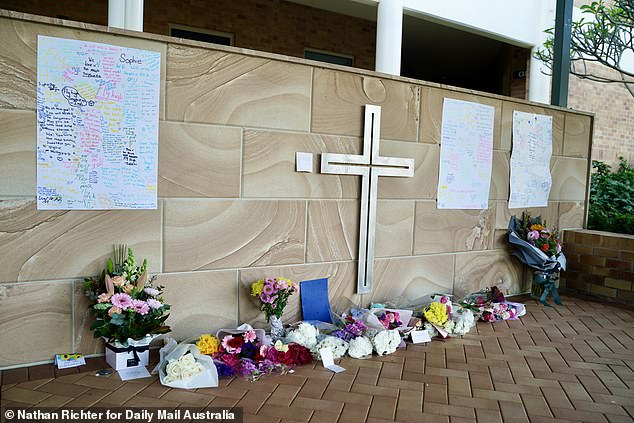 Pictured: A vigil at Emmanuel College, held before the school's Friday morning chapel service