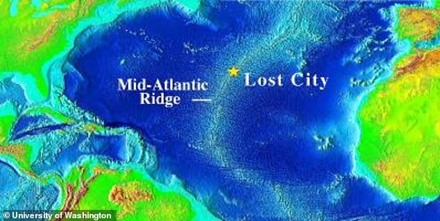 The researchers drilled their core near the “Lost City,” a system of hydrothermal vents along the Mid-Atlantic Ridge.