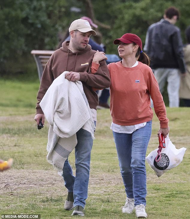 The radio presenter, 46, is currently dating 'high-flying' financial advisor Will Skelton, 30, after they met at Nova FM's Singles Ball at Taronga Zoo in May. Pictured together in July