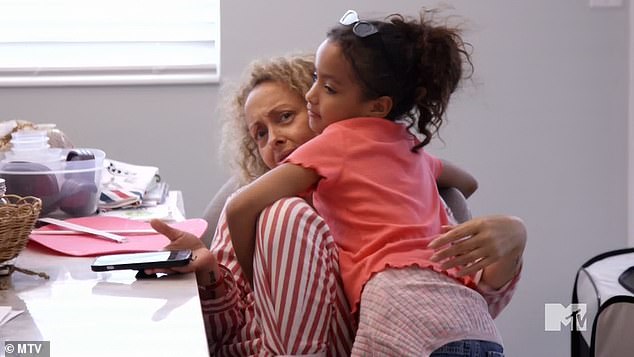 Roxanne received a warm welcome when she was able to see her grandchildren again