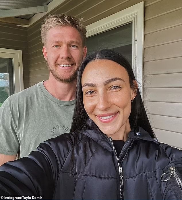 Tayla shares daughter Samara, nine months old, with her AFL star husband Nathan, 31, whom she married in October 2022