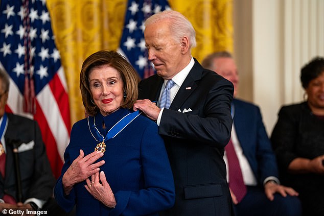 The ultimatum was clear: leave the party now, or Pelosi will destroy her political ally and friend of more than 50 years on the world stage. (Pictured: Together in May.)