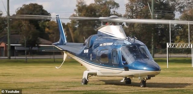 This is not the first time that Mr. Smith has landed his helicopter on a schoolyard in recent years