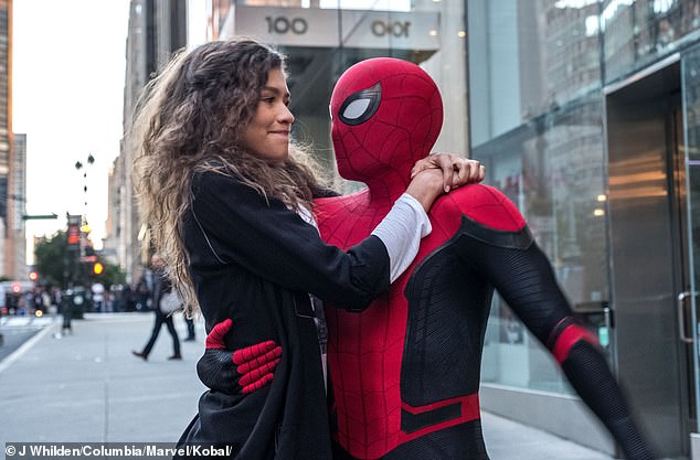 The 28-year-old actor played the Marvel superhero in three films: 2017's Homecoming, 2019's Far From Home and 2021's No Way Home — pictured with co-star and girlfriend Zendaya