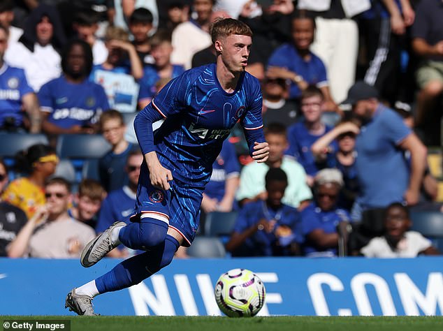 Palmer played in Chelsea's final friendly of the summer on Sunday - a 1-1 draw with Internazionale