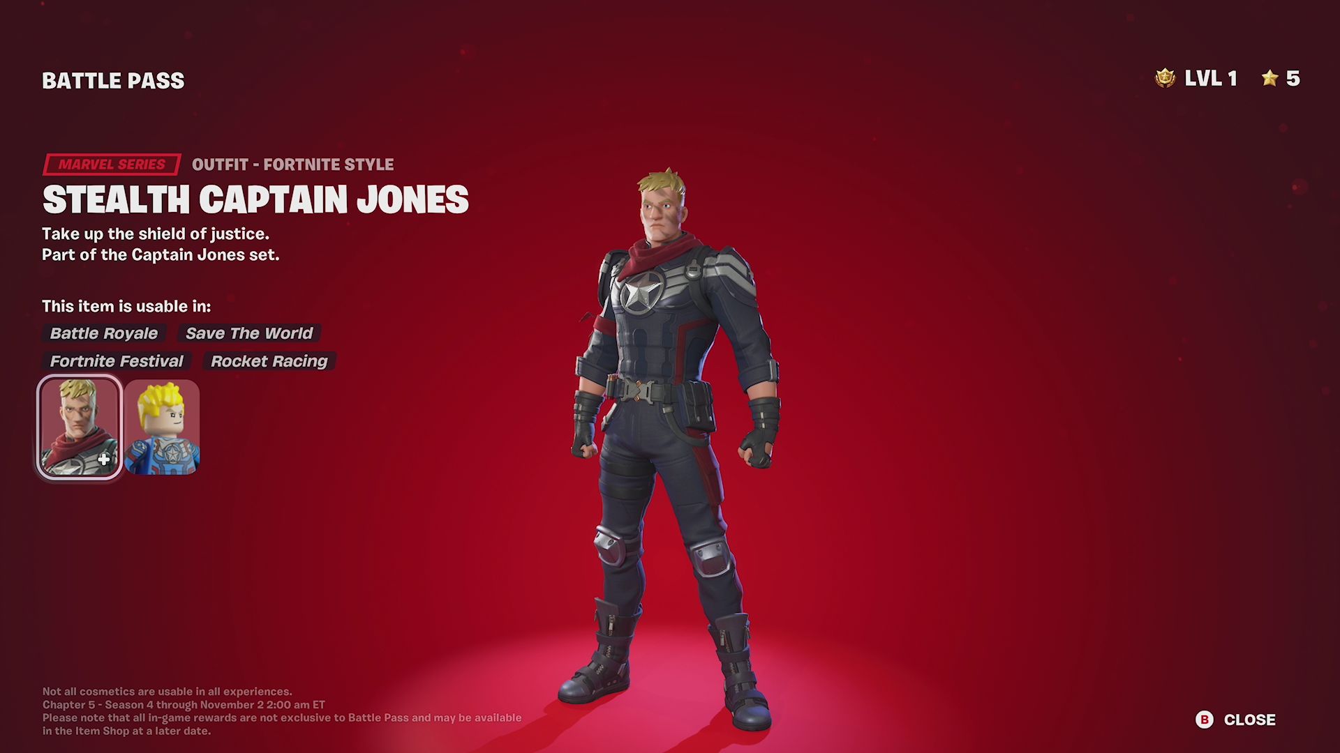 Stealth Captain Jones in Fortnite