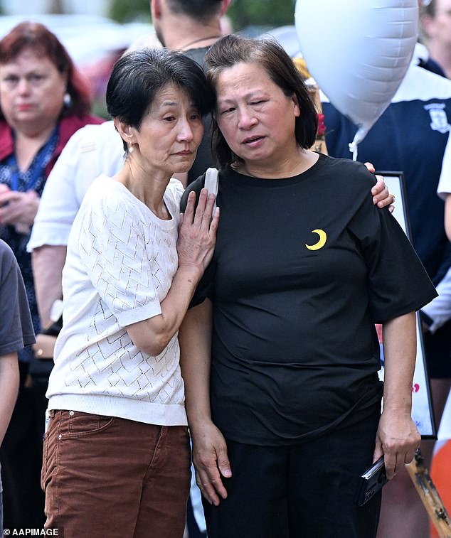 Heartbroken community members gathered for a vigil for Sophie on Friday