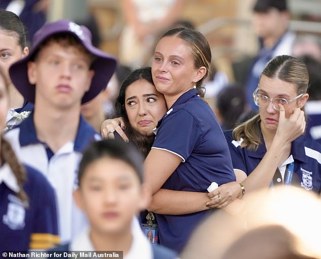 Sophie's classmates at Emmanuel College received a letter from Principal Brown on Wednesday morning explaining what had happened