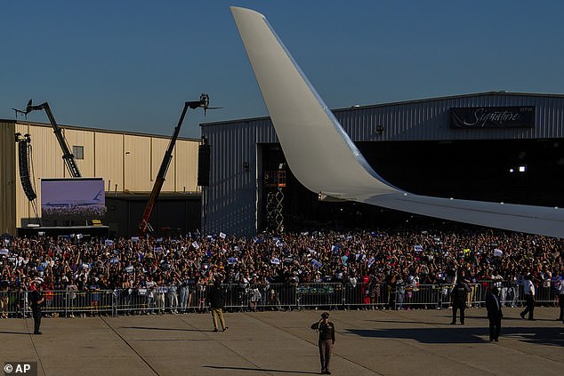 Thousands of Kamala Harris supporters gathered for a rally in Detroit last Wednesday