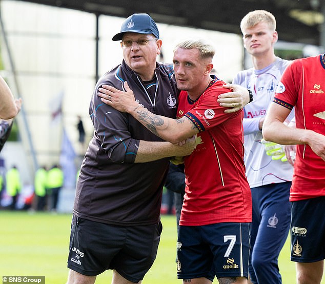 Falkirk boss John McGlynn, top left, and his Bairns will relish the visit of Hearts