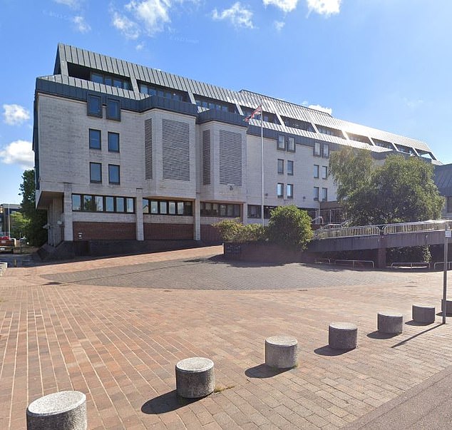 Atkinson appeared at Maidstone Crown Court last week (pictured). The Chapman-Cleggs sat in the public gallery for the entire hearing