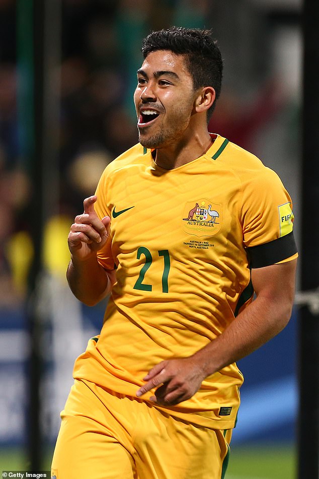 Former Socceroos star Massimo Luongo plays for Ipswich Town and will rub shoulders with the pop icon