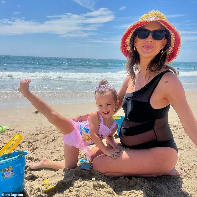 Lala's daughter Ocean, three, will become a big sister to a little girl once Lala gives birth