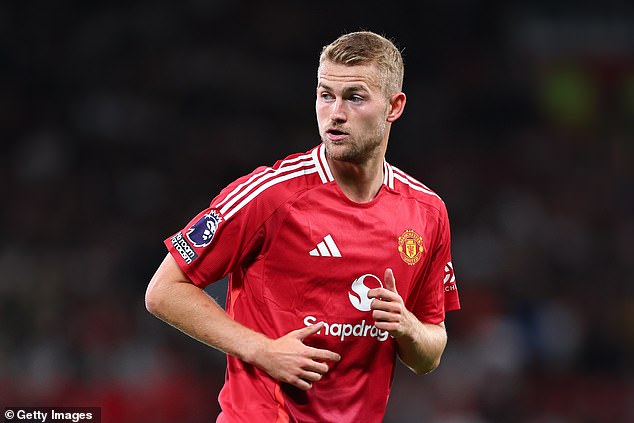 Sky Sports analysts Carragher and Gary Neville agreed that Matthijs De Ligt (pictured) is likely to partner Martinez when he is up to speed