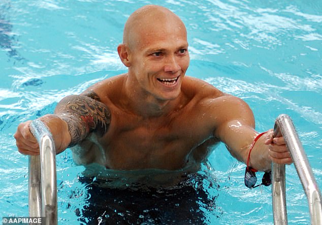 Klim, 47, is still one of the country's most popular athletes, even though he retired from swimming in 2007