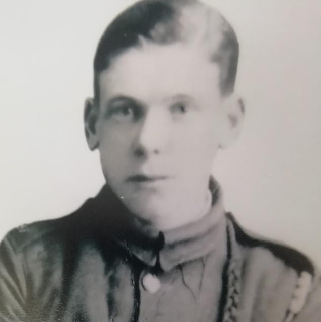 Corporal Robert Edward Roberts, 19, of the Royal Welsh Fusiliers was killed during the war in Gaza with the Ottomans