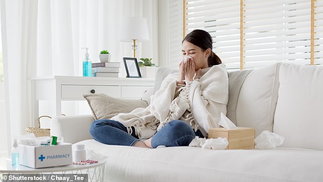 There has been an increase in whooping cough this year, with 7,010 cases so far. The average number for the years 2019 to 2023 was only 250 (stock image)