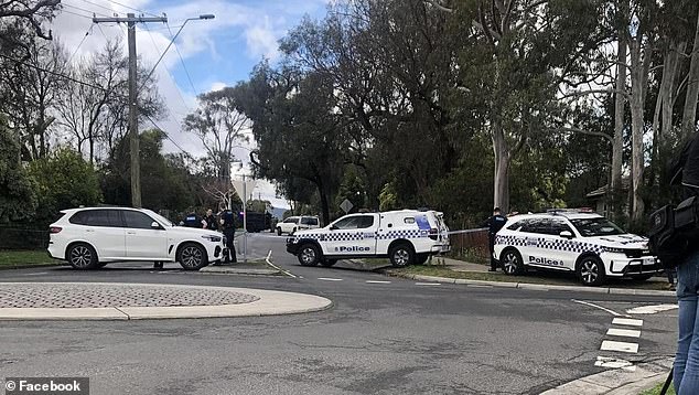 Police have cordoned off the area around the house, as negotiations are believed to be underway between officers and someone inside.