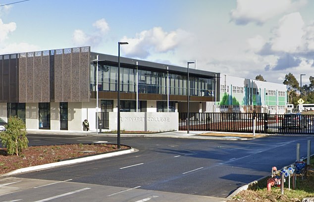 Minaret College (pictured) denied the teenager had reported previous incidents of bullying to staff