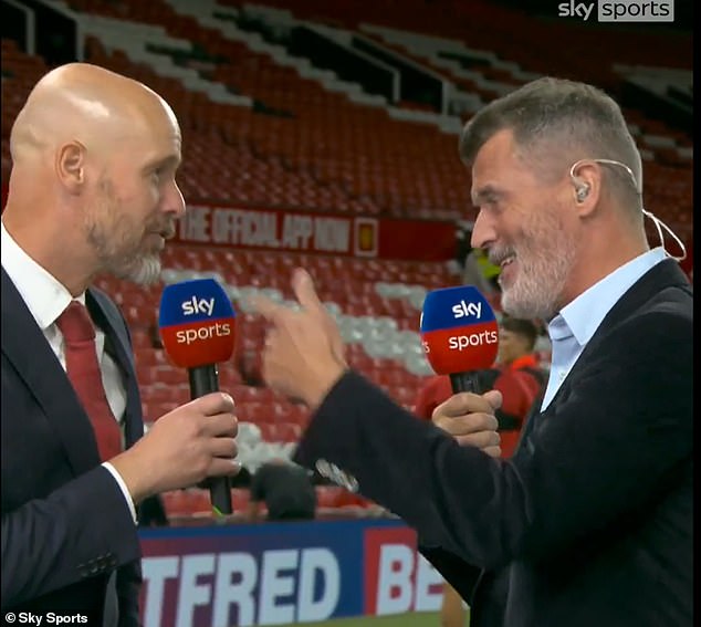 Keane warned 'I'll wait' after the Man United manager joked that the club's former captain didn't want to 'spoil the atmosphere' following their opening day win over Fulham