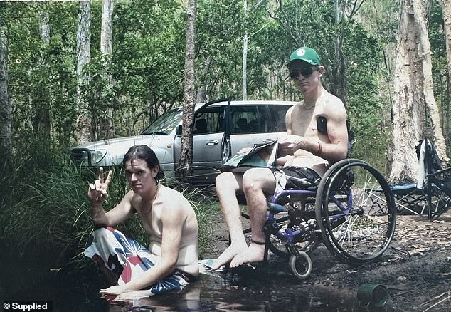 Mr. Vance (right) has been in a wheelchair since he was 12 due to Friedreich's disease, which has recently caused his vision and speech to deteriorate.