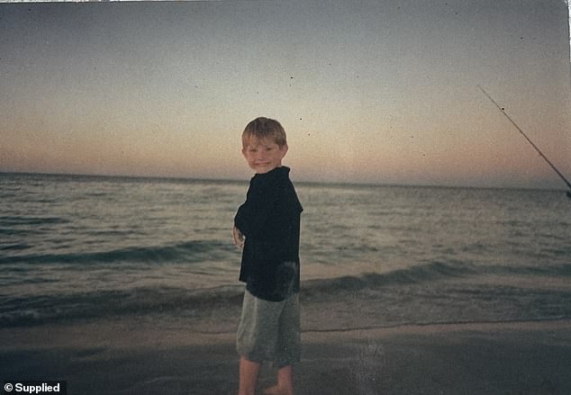 The young man (pictured as a child) wants to take one last road trip so he can relive his childhood experiences in some of the most pristine areas of Western Australia and North America.