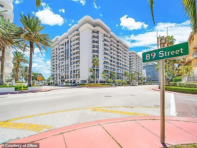 There were 20,293 condos for sale in Palm Beach, Broward and Miami-Dade in the second quarter of the year, including this one in Surfside, which first appeared on Zillow for $699,000 in 2022 and is now available for $545,000, a 22 percent decrease