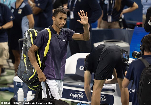 Auger-Aliassime had insisted the referee would look 'ridiculous' if he stuck to his decision