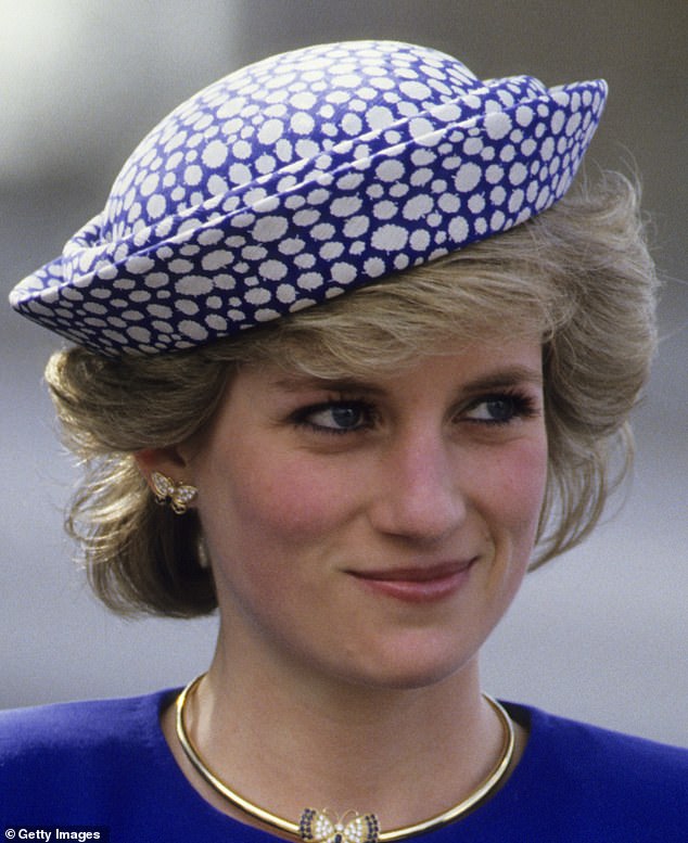 Diana, Princess of Wales, wears the earrings during a royal tour to Canada in May 1986.