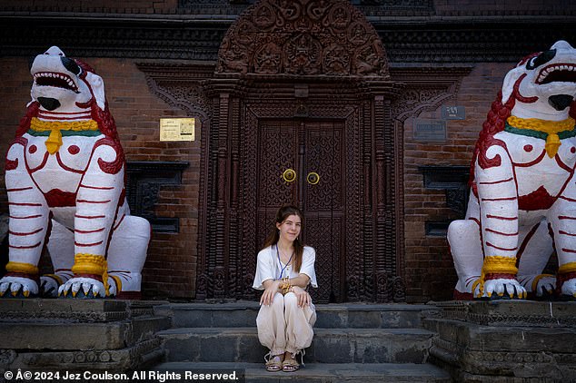 I visited one of the Kumaris' palaces twice. Both times I was astonished by the reverence shown to her and the composed look on such a childish face.