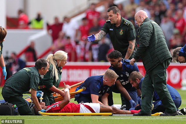 Danilo eventually left the field on a stretcher after giving the medics a thumbs up