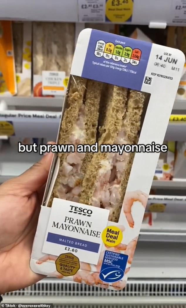 Yet it was the shrimp mayonnaise sandwich that she called the 