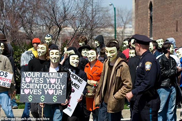 The organization's first major foray into hacktivism came in its fight against the Scientology religion, after a video of Tom Cruise promoting the group was posted online in 2008