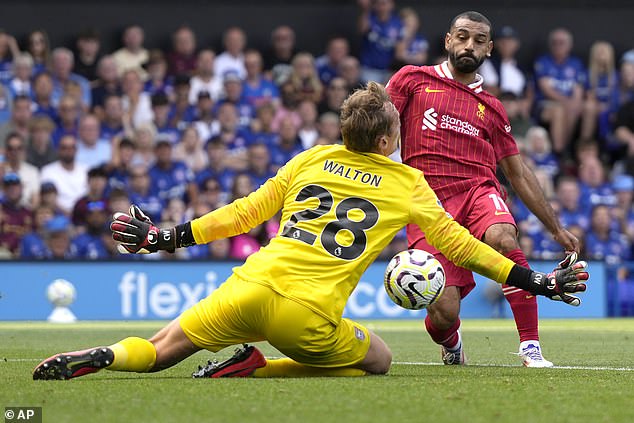 Mo Salah, who assisted Jota for Liverpool's first goal, scored his team's second in the 65th minute