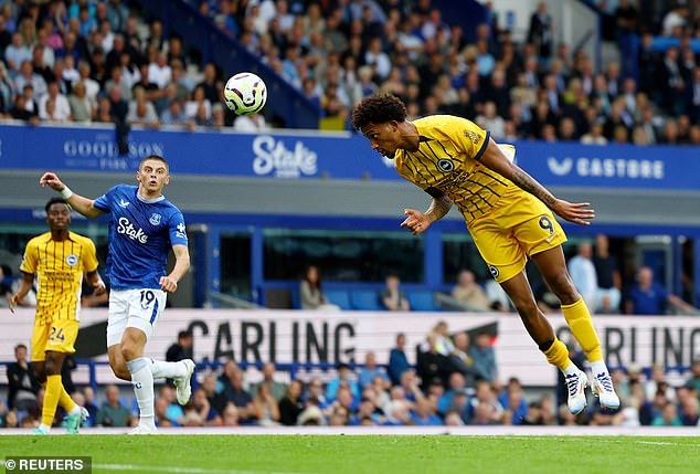 Brighton's Simon Adingra scored a third for Brighton in the closing stages of the match