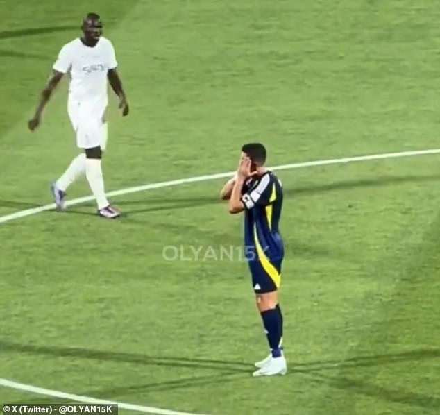 Ronaldo mocked Al Nassr defenders by gesturing that they were 'sleeping' on the pitch